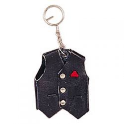 All Leather Key Chain Vest