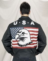USA Flag Jacket With Eagle