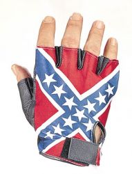 Rebel Flag Fingeless Gloves