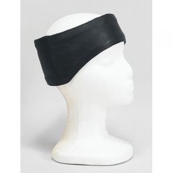 Black Leather Band for Forehead and Ears