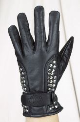 Ladies Leather Gloves With Stud