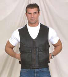 Mens Leather Vest