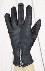 Ladies Leather Gloves with zipper