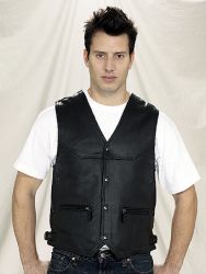 Plain Leather Vest