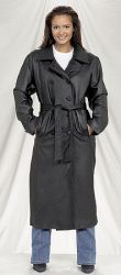 Ladies Long Coat with Zipout Lining
