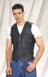 Mens Vest With Braided