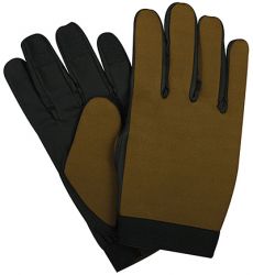 Neoprene Gloves Tan, Black