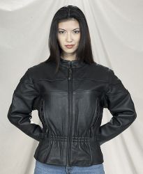 Ladies Racer Jacket with Air Vents, gather front and back