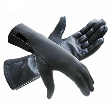 Nomex Flight Gloves with i Touch Screen Fingers in Black Color