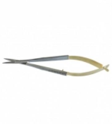 Spring Scissors with Gold Handle