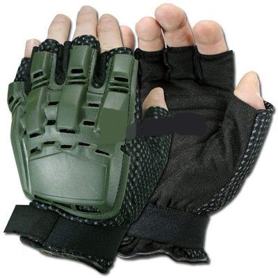 Paintball Gloves Half Finger OD Color