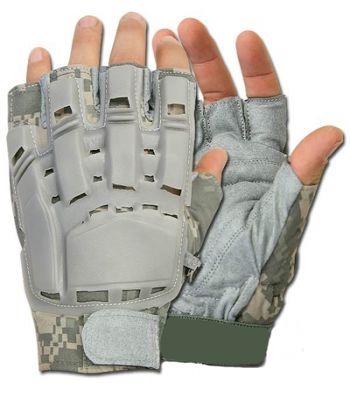 Paintball Gloves Half Finger ACU Color