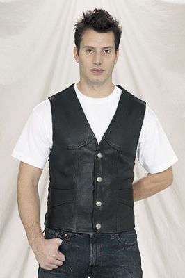 Mens Leather Vest